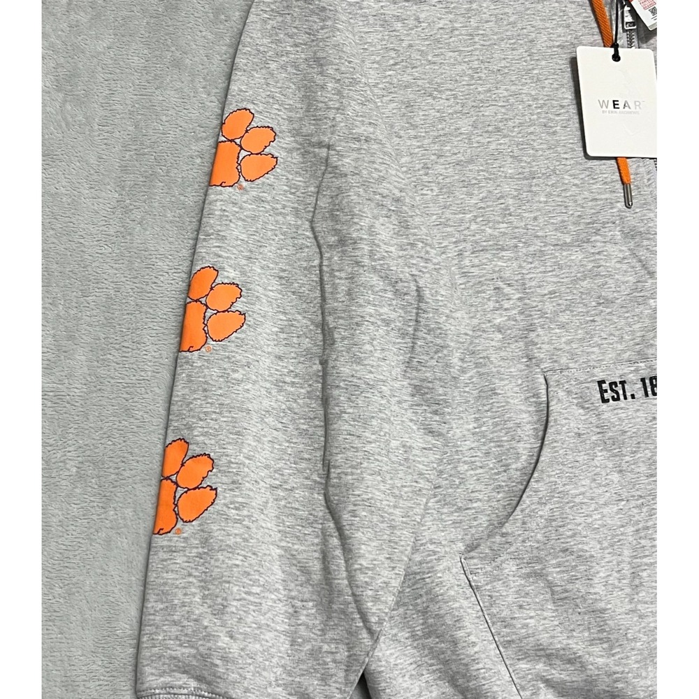 WEAR by Erin Andrews Clemson Tigers Womens XXL Full Zip Hoodie Gray Size 2XL NWT - Picture 3 of 7